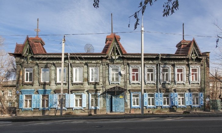 Деревянные дома в Иркутске