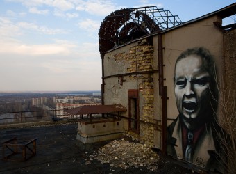 Чернобыль. Одна из крыш Припяти.