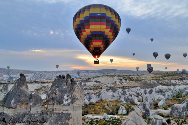 Полет на воздушном шаре на Каппакадокией (Турция)